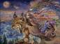 Preview: Josephine Wall, Flight Of The Lynx, 100x75cm, 165 Colours, Round Stones, Full Image