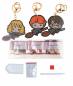 Preview: Key ring, Flying friends, Painting set complete with round stones, Bag charm