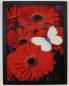 Preview: Diamond Painting picture, gerbera with butterfly, square stones, 60x45cm, 45 colors, full image