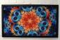 Preview: Diamond Painting picture, swirling mandala, square stones, 50x90cm, 40 colors, full image