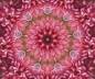 Preview: Diamond Painting picture, Pink kaleidoscope, square stones, 90x75cm, 50 colors, full image