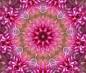 Preview: Diamond Painting picture, Pink kaleidoscope, square stones, 90x75cm, 50 colors, full image