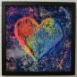 Preview: Diamond Painting picture, chalk heart, square stones, 50x50cm, 58 incl. 3 AB colors, full picture