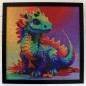 Preview: Diamond Painting picture, colorful dragon, Rhinestone square, 60x60cm, 45 colors, full image