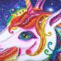Preview: Diamond Painting picture, unicorn, rhinestone diamonds, approx. 25x25cm, partial picture, suitable for beginners