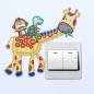 Preview: Deco for the light switch, giraffe, painting set complete with rhinestones and special stones