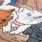 Preview: Diamond Painting picture stretched on wooden frame, Disney Aristocats, round diamonds, 30x30cm, full size picture