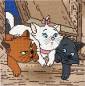 Preview: Diamond Painting picture stretched on wooden frame, Disney Aristocats, round diamonds, 30x30cm, full size picture