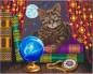 Preview: Diamond Painting Picture With Led Lighting, Lisa Parker - Fortune Teller Cat, Round Diamonds, Approx. 50x40cm, Full Picture
