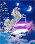 Preview: Diamond Painting Picture With Led Lighting, Moonlight Unicorn, Round Diamonds, Approx. 50x40cm, Full Picture