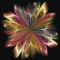 Preview: Diamond Painting Picture, Abstract Flower, Round Rhinestone Diamonds, 50 Colours, Approx. 60x60cm, Full Picture
