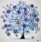 Preview: Diamond Painting picture, tree, winter, rhinestones, approx. 25x25cm, partial picture, good for beginners