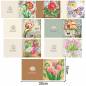 Preview: Greeting card set with 8 motifs, Best Wishes, Painting set complete with round stones
