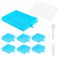 Preview: Shuttle set, 7 trays, spoons and brushes, blue, for Diamond Painting stones