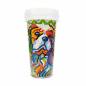 Preview: To-go mug for painting, motif dog, 470ml, approx. 16cm high