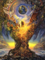 Preview: Josephine Wall, Millenium Tree, Approx. 100x75cm, 235 Colours, Round Stones, Full Image