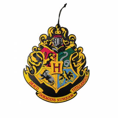 Diamond Painting Bild Hogwarts-Wappen, runde Diamanten, ca. 25x29cm, Teilbild