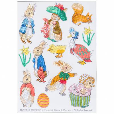 Preview: Sticker-Set, bestehend aus 12 Aufklebern, Peter Rabbit, Painting-Set mit runden Steinchen Preview: Sticker-Set, bestehend aus 12 Aufklebern, Peter Rabbit, Painting-Set mit runden Steinchen