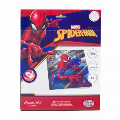 Greeting card (Craft Buddy) "Spiderman ", Marvel, Painting-Set 18x18cm
