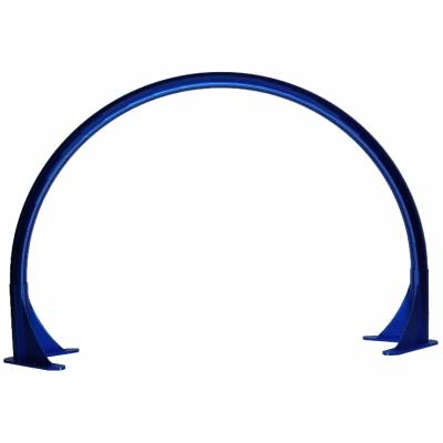 Arc lamp / arc lamp, half moon (without LED), 94 x 57.8 cm, blue