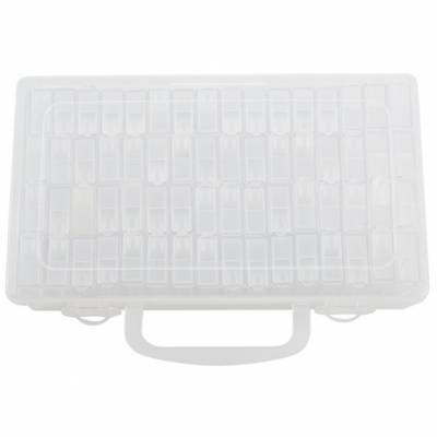 Sorting box with 64 small cases, approx. 22x13cm, 5cm high