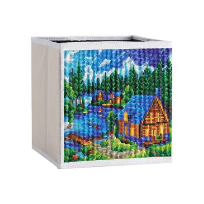 Storage box House by the lake, approx. 25 x 25 x 25 cm, full image without toolset