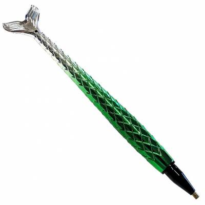 B-Ware Stift für Diamond Painting, "Regenbogenfisch", grün, Spitze locker