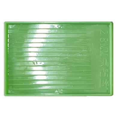 B-ware reversible tray, green, 2-sided, especially for round/square stones