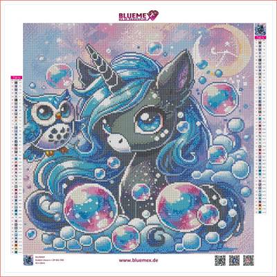 Preview: Michaela Klimes, Bubble Unicorn, eckige Steinchen, 50x50cm, 50 Farben inkl. AB & Feensteine, Vollbild Preview: Michaela Klimes, Bubble Unicorn, eckige Steinchen, 50x50cm, 50 Farben inkl. AB & Feensteine, Vollbild