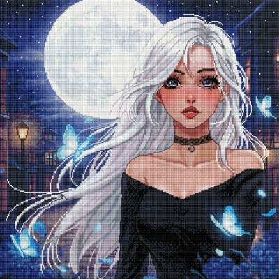 Preview: Michaela Klimes, Luna Butterfly, eckige Steinchen, 60x60cm, 56 Farben inkl. AB & Feensteine, Vollbild Preview: Michaela Klimes, Luna Butterfly, eckige Steinchen, 60x60cm, 56 Farben inkl. AB & Feensteine, Vollbild