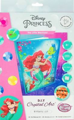 Notebook for painting, Arielle The Little Mermaid, approx. 26x18cm, lined, partial picture