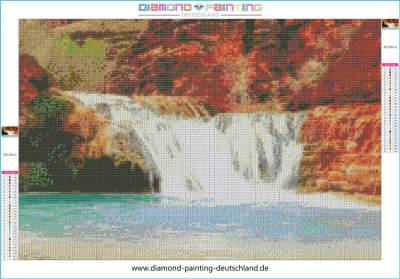 Diamond Painting picture, Colors of Nature, round rhinestone diamonds, 50 colours, approx. 60x90cm, full picture