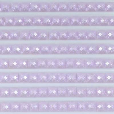 Fairy stones, square, (sparkling), 211, Lavender Light, 500 pieces