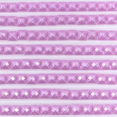 Fairy stones, square, (sparkling), 554, Violet Light, 500 pieces