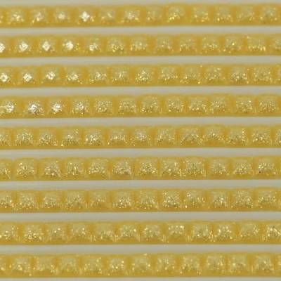 Fairy stones, square, (sparkling), 728, Golden Yellow, 500 pieces