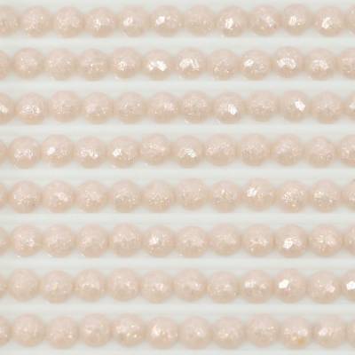 Fairy stones, round, (sparkling), 225, Shell Pink Ultra Very Light, 500 pieces