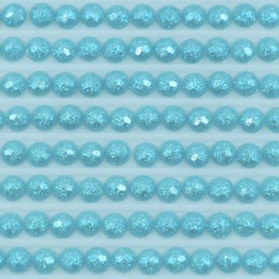 Fairy stones, round, (sparkling), 3766, Peacock Blue Light, 500 pieces