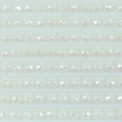 Fairy stones, round, (sparkling), 3865, Winter White, 500 pieces