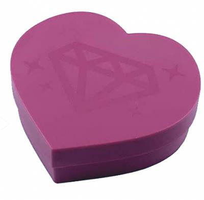 Replacement tray, heart big, pink, for the Diamond Painting stones