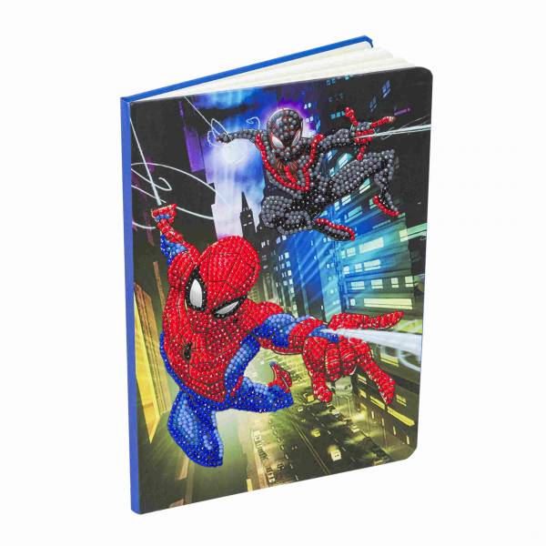 Notebook for painting, Spiderman, approx. 26x18cm, 48 pages, lined, partial image