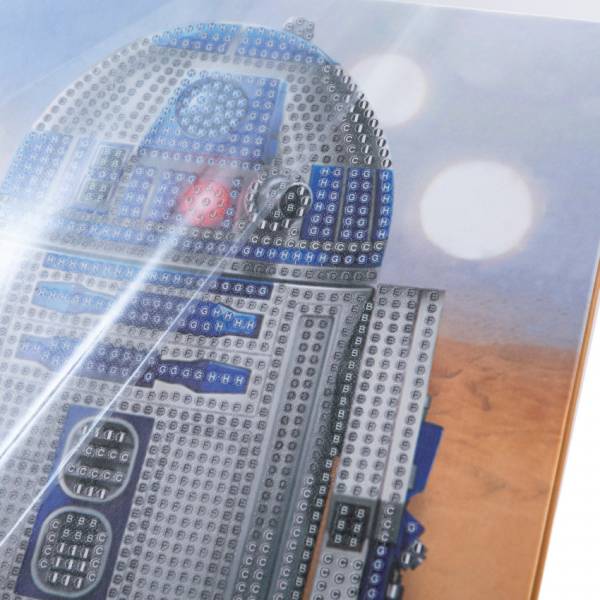 Notebook for painting, R2-D2, approx. 26x18cm, 48 pages, lined, partial image