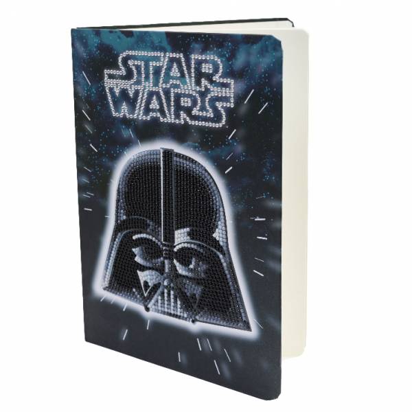 Notebook for painting, Darth Vader, approx. 26x18cm, 48 pages, lined, partial image