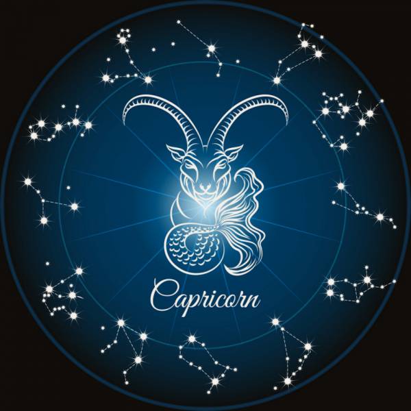 Zodiac Capricorn, Glow In The Dark – Night Glow, Square Stones, 60x60cm, 45 Colours, Full Image