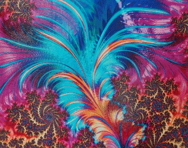 Diamond Painting picture, color dream feather, square stones, approx. 75x100cm, 55 colors, full image