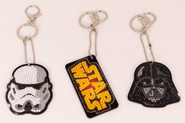 Keychain (Craft Buddy) "Star Wars", painting set complete with round stones