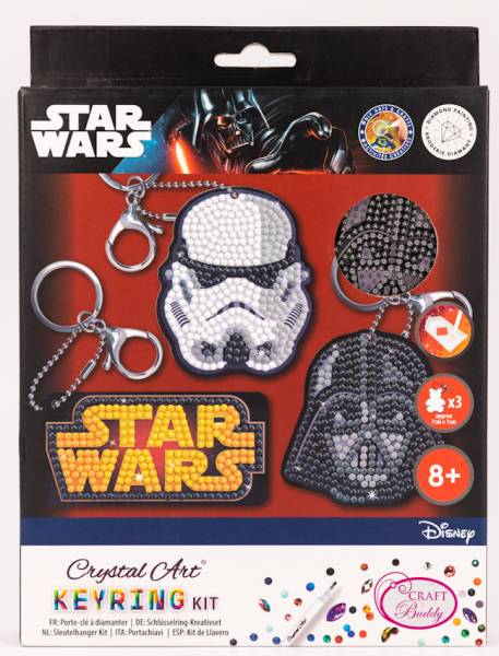 Keychain (Craft Buddy) "Star Wars", painting set complete with round stones