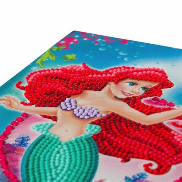 Notebook for painting, Arielle The Little Mermaid, approx. 26x18cm, lined, partial picture