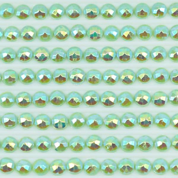 AB Stones, round, (Iridescent), 164, Green Light, 200 pieces
