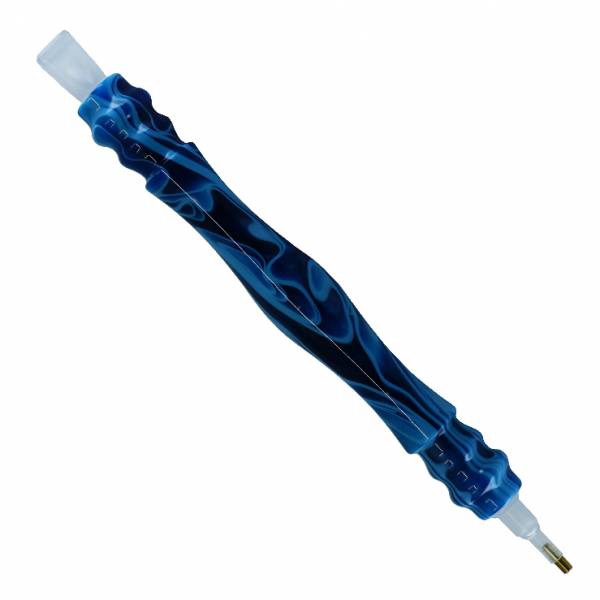 Pen for Diamond Painting, dark blue-patterned, acrylic with 3-piece multiple attachment, wax required