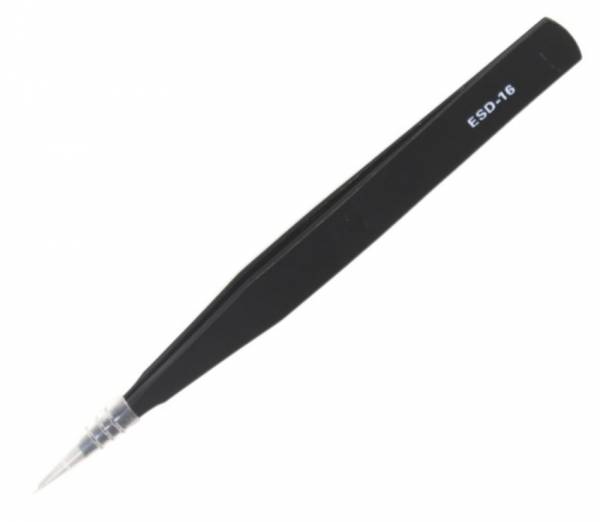 Tweezers for Diamond Painting, sturdy, black, pointed